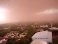 Temporal de Poeira em Maringa - vista da Catedral
