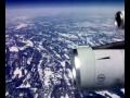 flight 411 from Athens to New York flying over Canada
