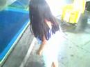 my gorgeous wife and my beautiful daughter watching sharks at ocean park in manila.