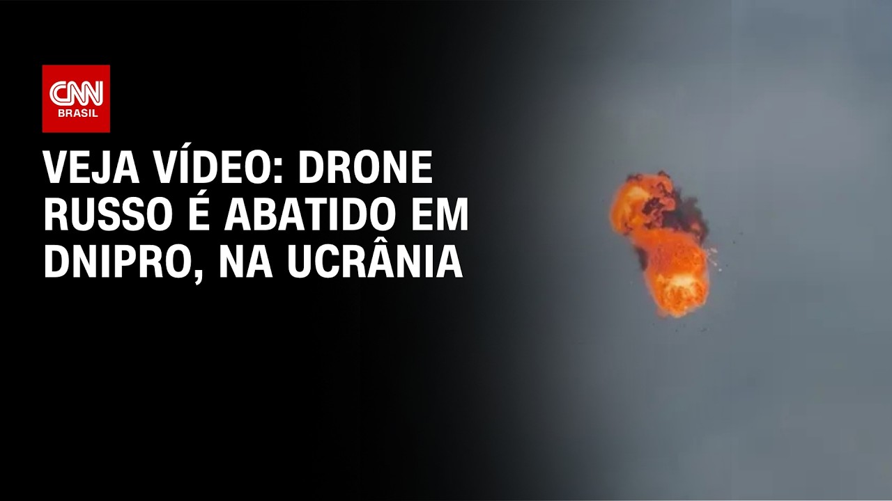 Vídeo mostra momento em que drone russo é abatido em Dnipro, na Ucrânia | CNN BRASIL