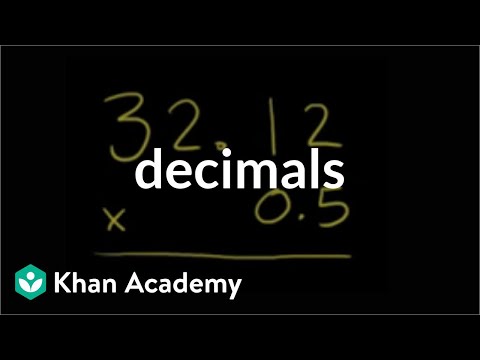 Multiplying decimals example