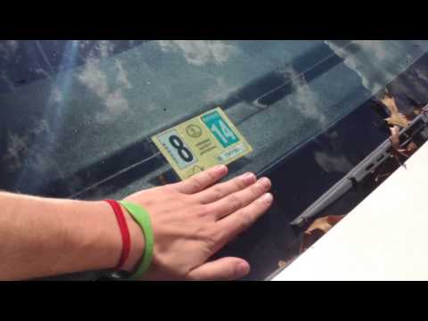 how to remove nh inspection sticker