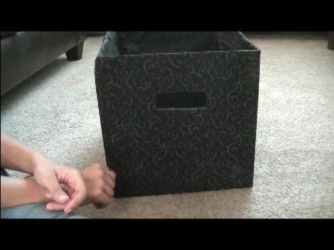 *DIY* Fabric Covered Storage Boxes - SugarStilettosStyle