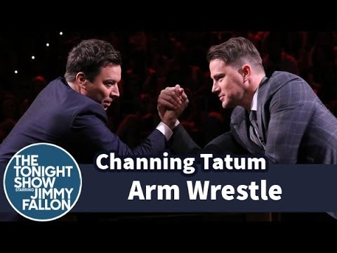 CHANNING TATUM - Jimmy challenges Channing to an arm wrestling match, during which they list all the things they're going to do when they win. Subscribe NOW to The Tonight Sh...