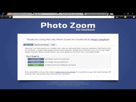 how to zoom in on a facebook