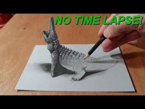 how to draw crocodile