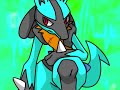 Riolu and Lucario-Zombie