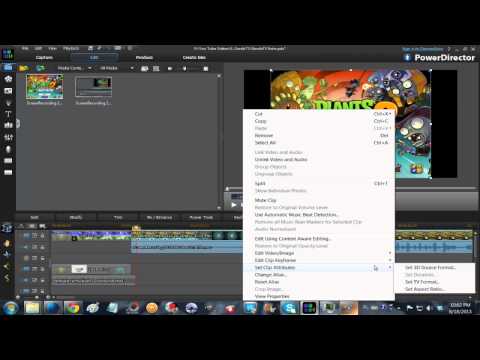 yt:stretch=4:3 - How to stretch 4:3 aspect ratio to 16: aspect ration in Cyberlinks PowerDirector 11. This works with both pictures / images and video clips.