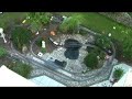 Gartenbahn von Märklin aus der Vogelperspektive Gartenbahn von Märklin aus der Vogelperspektive