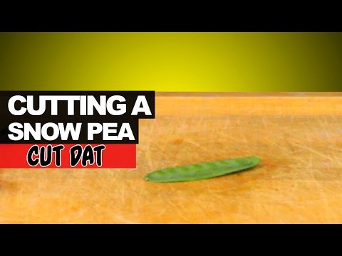 how to cut snap peas