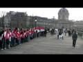videos de Sidaction - Le pont des arts - La vague des bénévoles aller-retour
