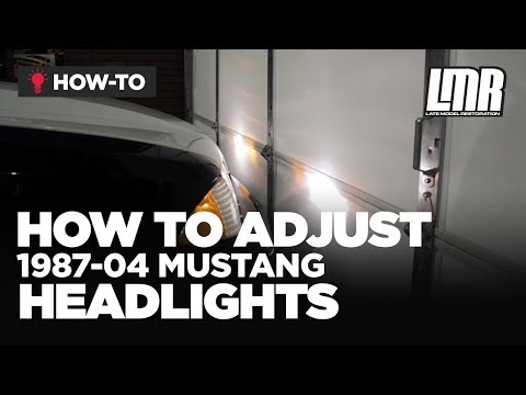 how to adjust headlight aim