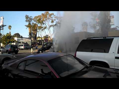 Car Crashes Into Fire Hydrant