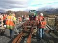Welsh Highland Railway - Pont Croesor Loop South Point Install 1 27/02/10