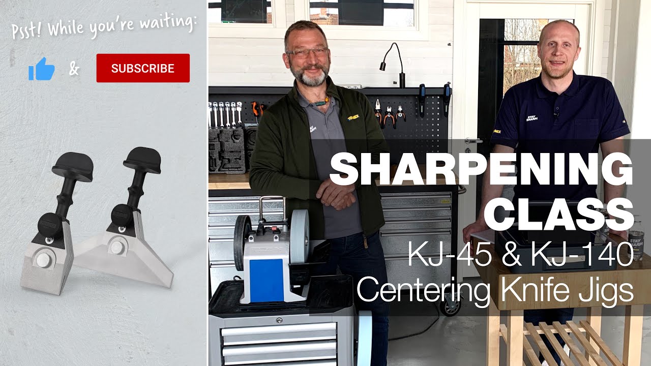 Demonstrating Tormek’s Centering Knife Jigs KJ-45 & KJ-140  | Part 16 | Tormek Live Sharpening Class