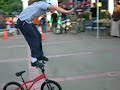 hops from rear pegs to handlebar