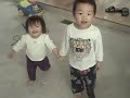 Annabelle Walking with Aiden 3