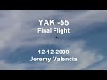 YAK 55 RC Plane Final Flight , Jeremy Valencia.mp4