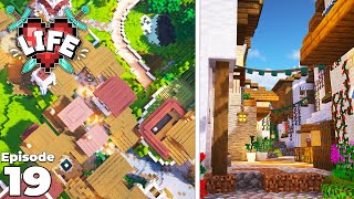 X Life : Major Village Base Transformation! & NEAR DEATH : Ep 19 : Minecraft Survival Let's Play