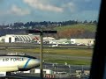 Lear 35 takeoff from Boeing Field