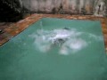 luquinhas na piscina