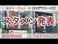 2019年8月2日 楽天イーグルス vs ロッテマリーンズ スタメン発表