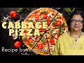 Cabbage Pizza Recipe by Manjula, Indian Vegetarian Cooking