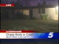 Car Slams Into Metro Home During Chase