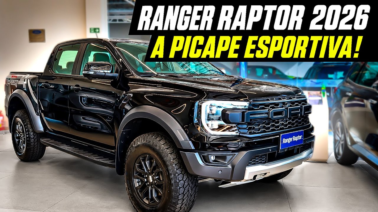 A PICAPE COMBUSTÃO MAIS RÁPIDA DO BRASIL! NOVA RANGER RAPTOR 2026
