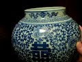 Qianlong Double Happiness Covered Jar
