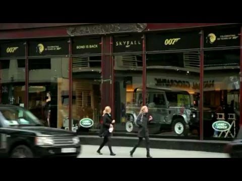 LandRoverUK - In anticipation of the new James Bond movie SKYFALL™, the Land Rover Defender 110 Double Cab Pick Up, driven in the opening sequence by field agent Eve (play...