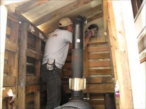 how to fasten stove pipe
