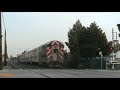 Norhbound Caltrain Meets Southbound Caltrain  2/18/08