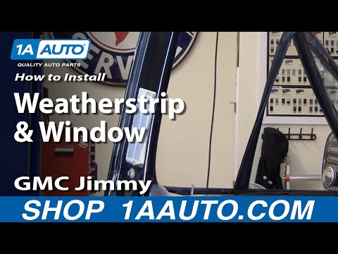 How to Install Replace Weatherstrip & Window 73-87 Chevy GMC Pickup Truck & SUV part 2 1AAuto.com