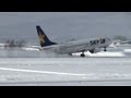 【Full HD】 雪の旭川空港 Skymark Airlines B737-800 Takeoff Snow Operation's @Asahikawa