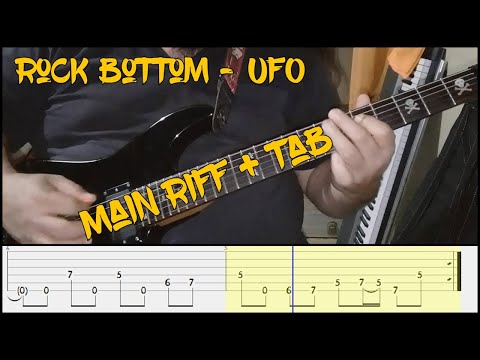 Rock Bottom - UFO - Main Riff + Tab