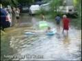 Storm hits Italian camping