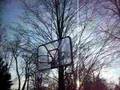 dunking a basketball