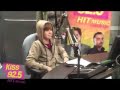 Justin Bieber live in the KiSS Studios