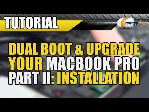 New macbook Pro - http://www.newegg.com | http://bit.ly/16lpcGN In Part II of this extensive tutorial, Paul will show you how to upgrade your Macbook Pro's hard drive and memo...