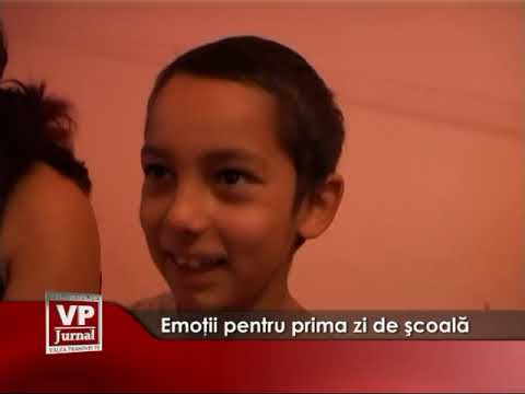 Emoţii pentru prima zi de şcoală