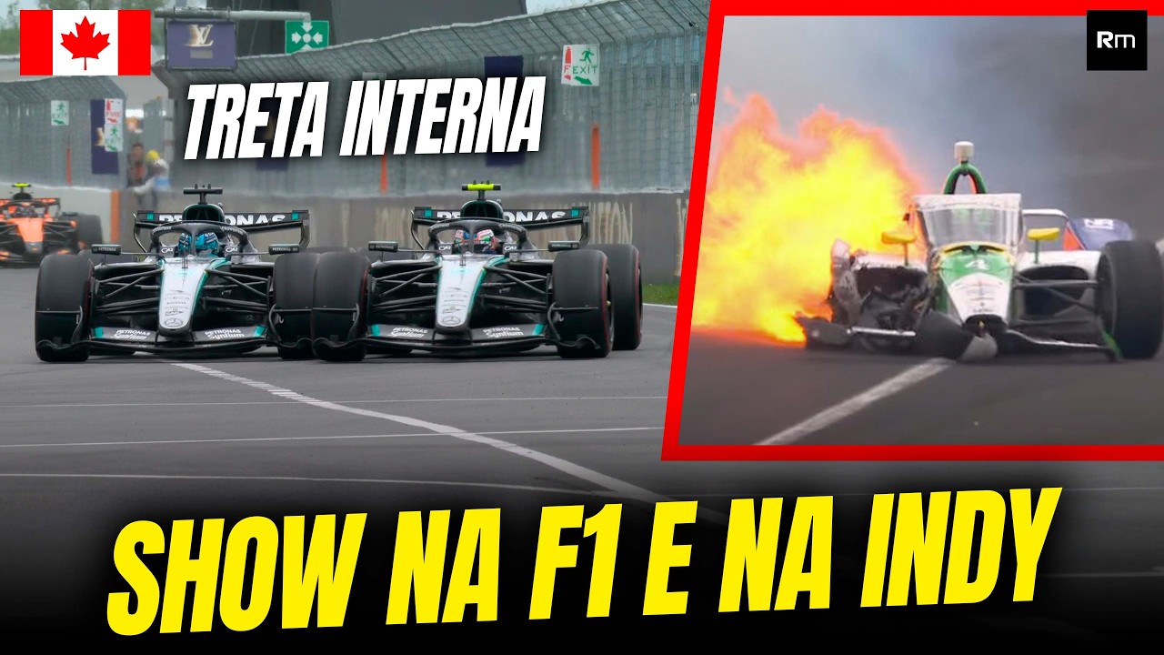 MELHOR CORRIDA DO ANO NA F1 COM TRETA MERCEDISTA E INDY 500 COM FINAL ALUCINANTE! - GP CANADÁ