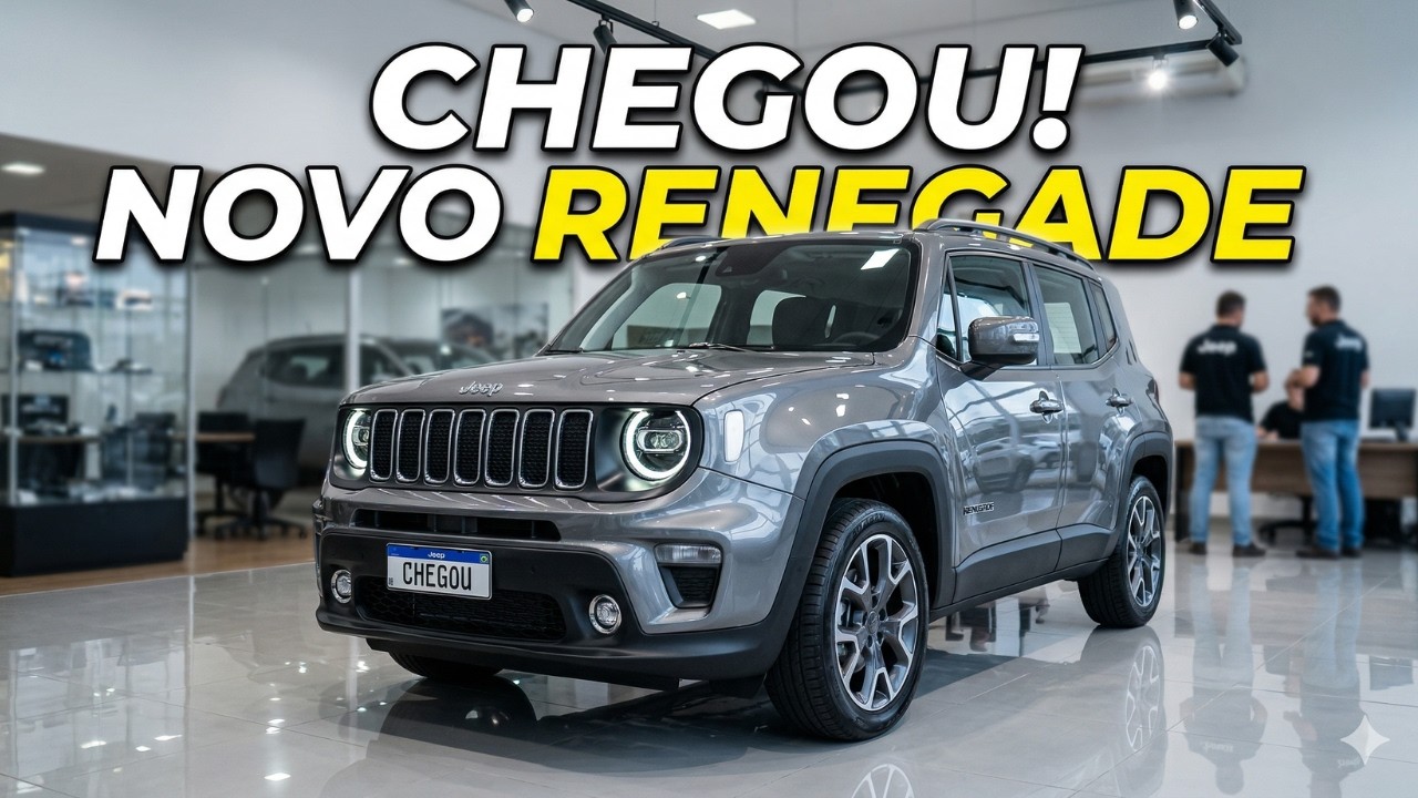 Jeep Renegade 2027 muda TUDO: Novo Design, Mais Tecnologia e Consumo Menor