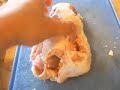 Cutting up chicken Cutting up chicken