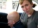 Abe in car