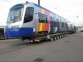 Arrivée Du Premier Tram-train Avanto À Mulhouse Et Déchargement.