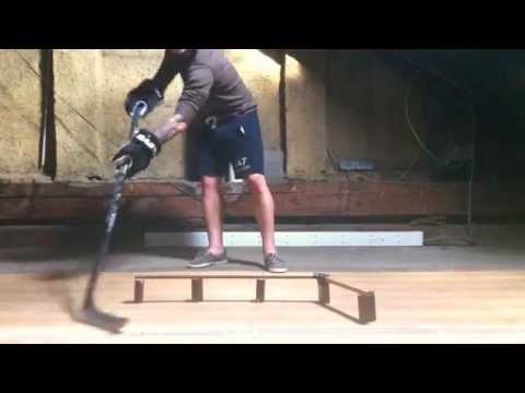 Fast Hands Review Ice Hockey Stickhandling homemade Trainer Training Aid – Stick handling off ice