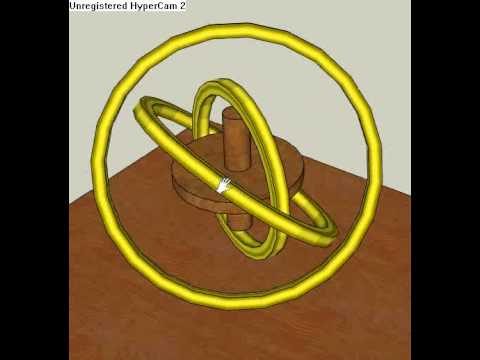 Gyroscope in SketchUp