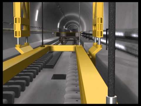 tunnel - Saint Gotthard Base Tunnel, on the new railway connection under the Alps, is a total of 57 kilometres long, making it the longest railway tunnel under constr...