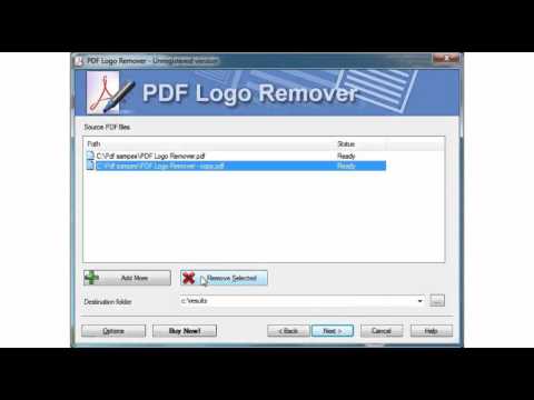 how to remove pdf watermark